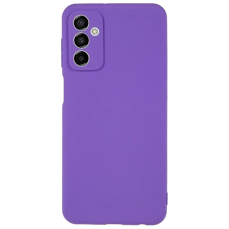 For Samsung Galaxy M23 5G / F23 5G Soft TPU Phone Case Double-Sided Matte Shockproof Back Cover - Purple