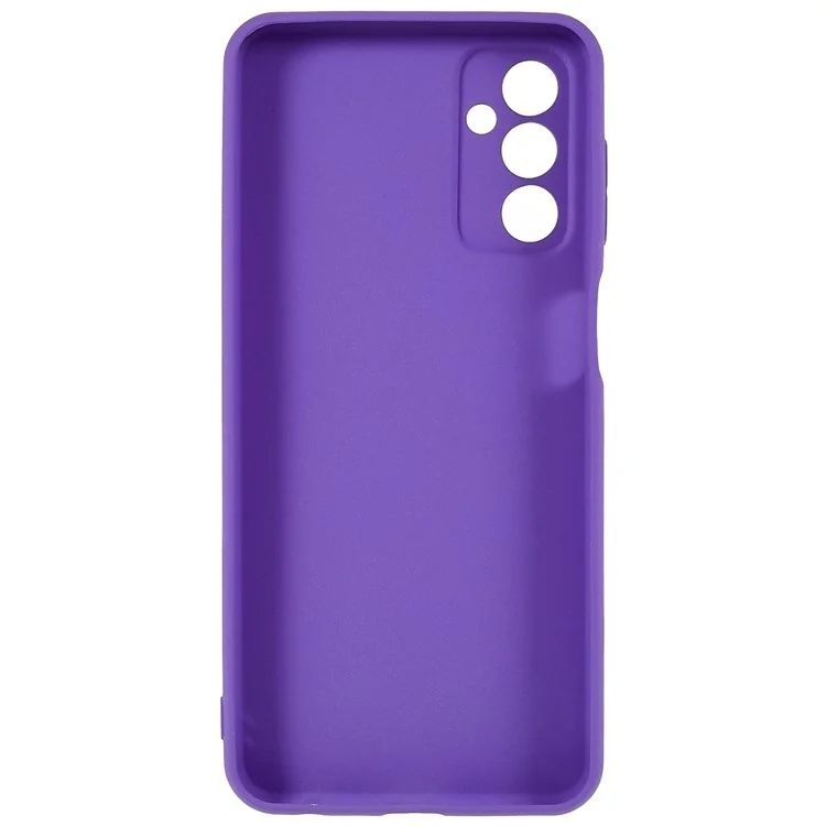For Samsung Galaxy M23 5G / F23 5G Soft TPU Phone Case Double-Sided Matte Shockproof Back Cover - Purple
