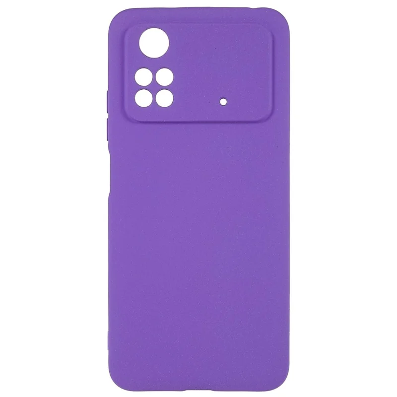 For Xiaomi Poco M4 Pro 4G TPU Phone Case Double-Sided Matte Scratch-resistant Phone Shell - Purple
