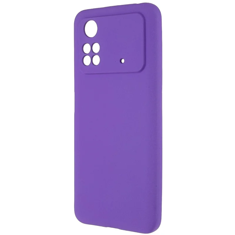 For Xiaomi Poco M4 Pro 4G TPU Phone Case Double-Sided Matte Scratch-resistant Phone Shell - Purple