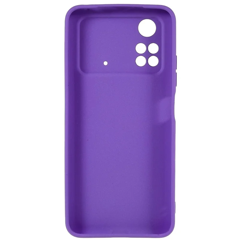 For Xiaomi Poco M4 Pro 4G TPU Phone Case Double-Sided Matte Scratch-resistant Phone Shell - Purple