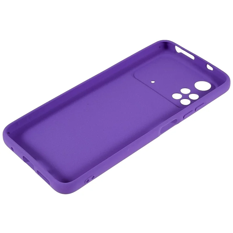 For Xiaomi Poco M4 Pro 4G TPU Phone Case Double-Sided Matte Scratch-resistant Phone Shell - Purple