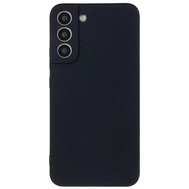 For Samsung Galaxy S22+ 5G Lightweight Anti-fall Soft TPU Phone Case Shockproof Double-Sided Matte Phone Shell - Black