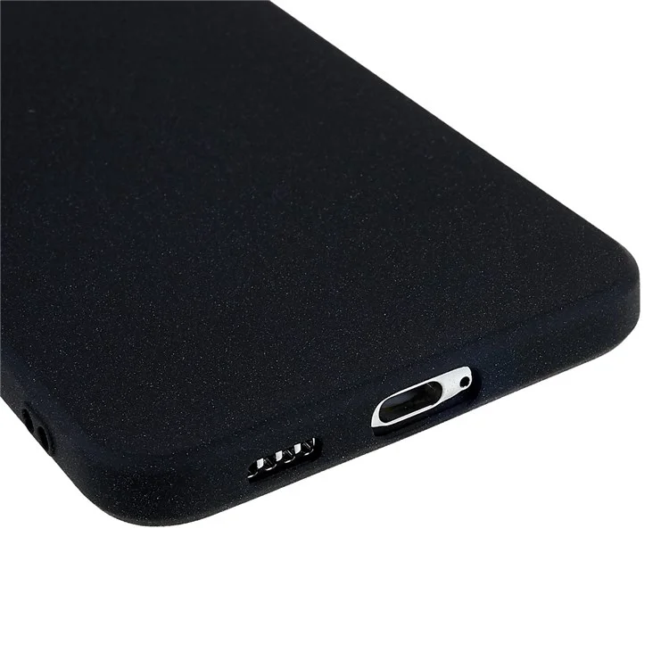For Samsung Galaxy S22+ 5G Lightweight Anti-fall Soft TPU Phone Case Shockproof Double-Sided Matte Phone Shell - Black