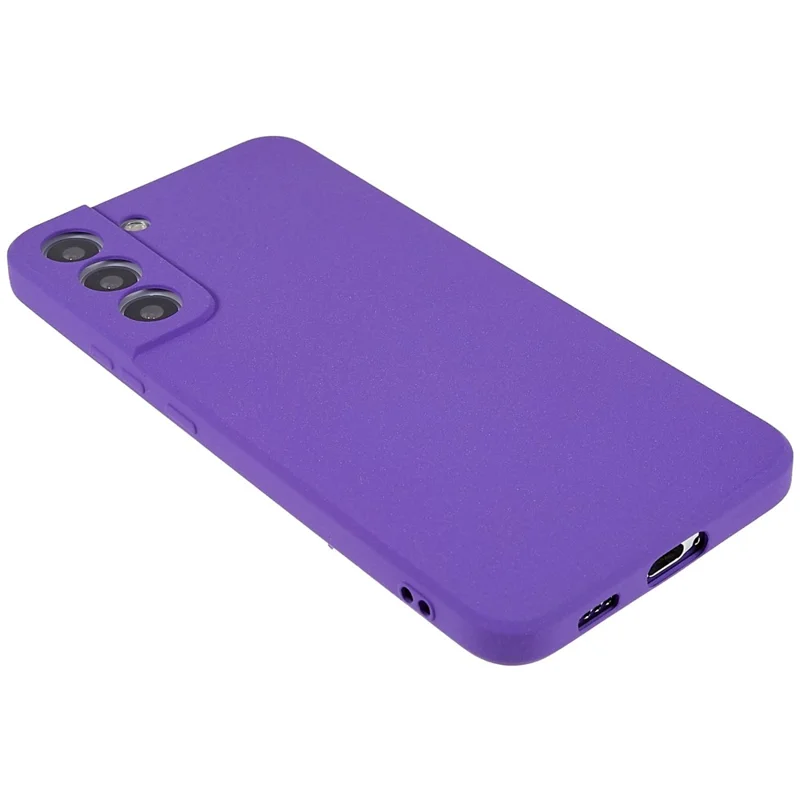 For Samsung Galaxy S22+ 5G Lightweight Anti-fall Soft TPU Phone Case Shockproof Double-Sided Matte Phone Shell - Purple