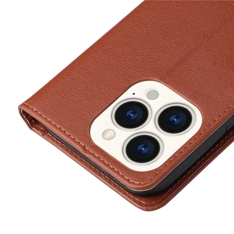 Per Iphone 14 Max da 6,7 ​​pollici di Copertura Anti-drop, Folio Flip pu Pulfrulico in Pelle Cellulare Custodia Con Cordino - Marrone