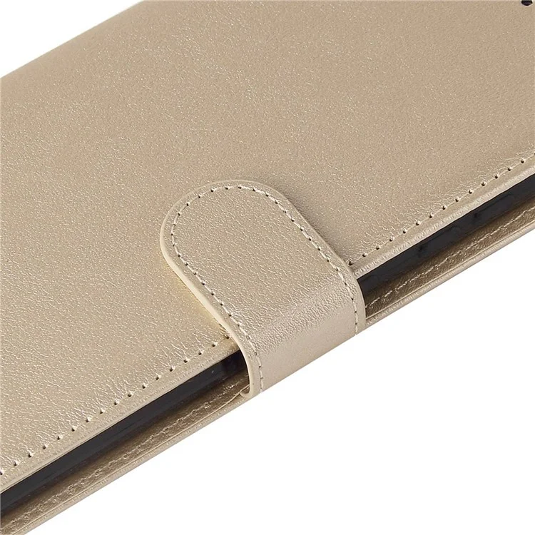 For Samsung Galaxy A52 4G / 5G / A52s 5G Stand Wallet PU Leather Phone Cover Soft Inner TPU Case - Gold
