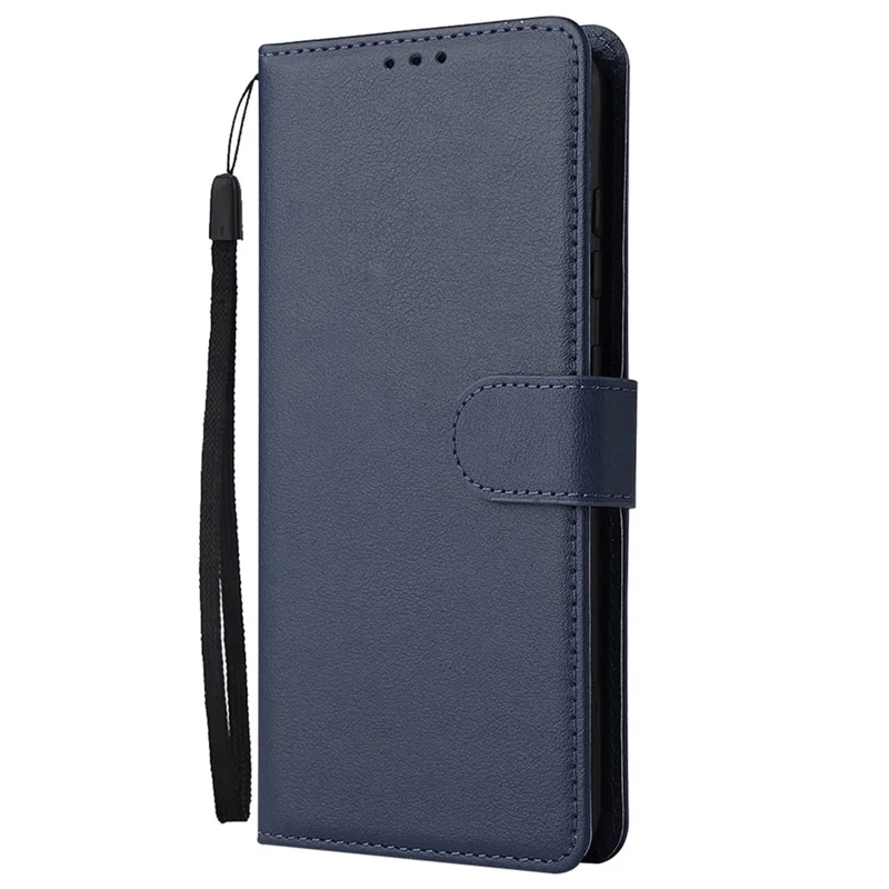 For Samsung Galaxy A52 4G / 5G / A52s 5G Stand Wallet PU Leather Phone Cover Soft Inner TPU Case - Blue
