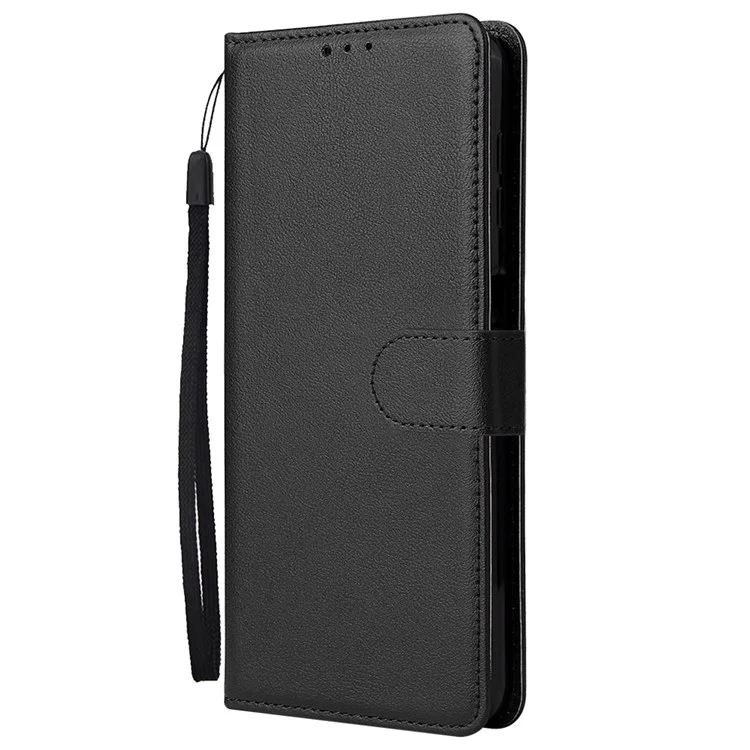 Для Samsung Galaxy A32 5G / M32 5G PU Leather Anti-scratch Protective Phone Cover Stand Wallet Flip Case - Черный