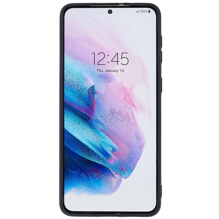 Для Samsung Galaxy S21+ 5G Двухсторонняя Матовая TPU Case Case Ultra Slim Slim Slim Slim - Черный