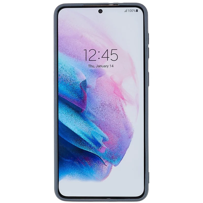 For Samsung Galaxy S21+ 5G Anti-fall Double-Sided Matte TPU Case Ultra Slim Mobile Phone Protective Back Cover - Grey