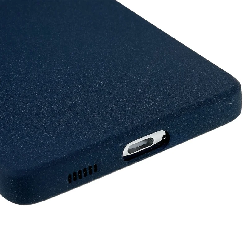 For Samsung Galaxy S21 Ultra 5G Anti-fall Double-Sided Matte TPU Case Scratch-resistant Mobile Phone Back Cover - Dark Blue