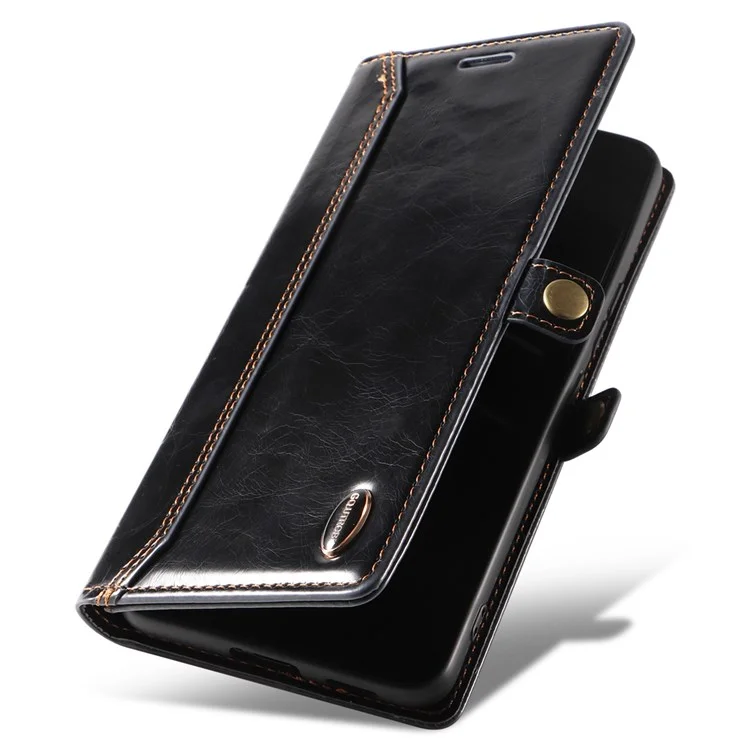 Gq. Shell de Téléphone Mobile Utrobe 010 Series Pour Samsung Galaxy S21 fe 5G, RFID Blocking PU Leather + Tpu Téléphone Couvercle du Support Portefeuille - le Noir