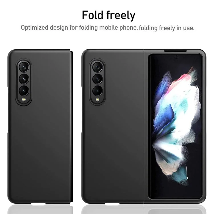 For Samsung Galaxy Z Fold4 5G Rubberized Hard PC Case Drop Resistant Non-Slip Protective Cover - Green