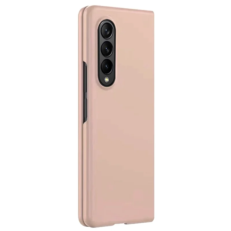 Per Samsung Galaxy Z Fold4 5G Custodia rigida in PC con finitura gommata Resistente agli urti Protezione antiscivolo - Oro