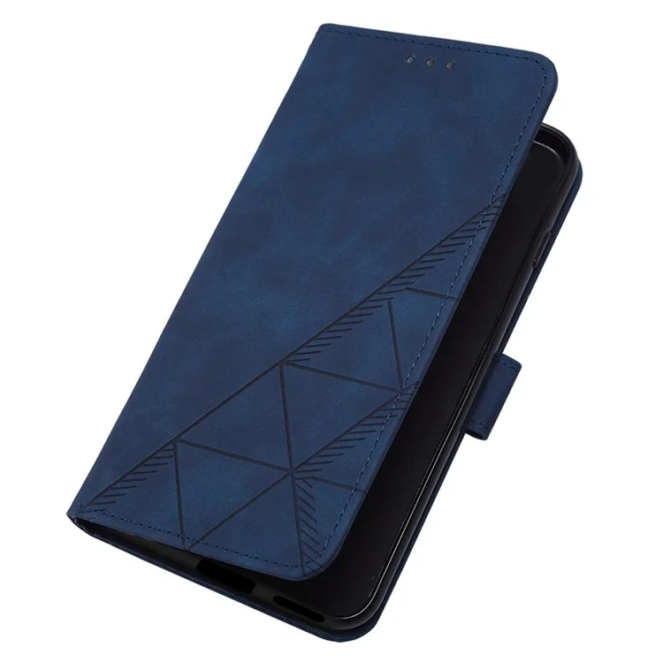 For Oppo Reno8 Pro+ (China) 5G / Reno8 Pro 5G (Global) Leather Case with Shoulder Strap Wallet Stand Phone Cover - Sapphire