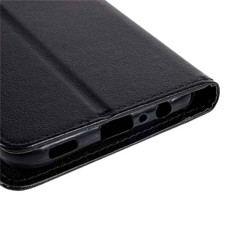 Stand Phone Cover for Samsung Galaxy A03s (164.2 x 75.9 x 9.1mm), Flip PU Leather Wallet Cell Phone Case with Lanyard - Black