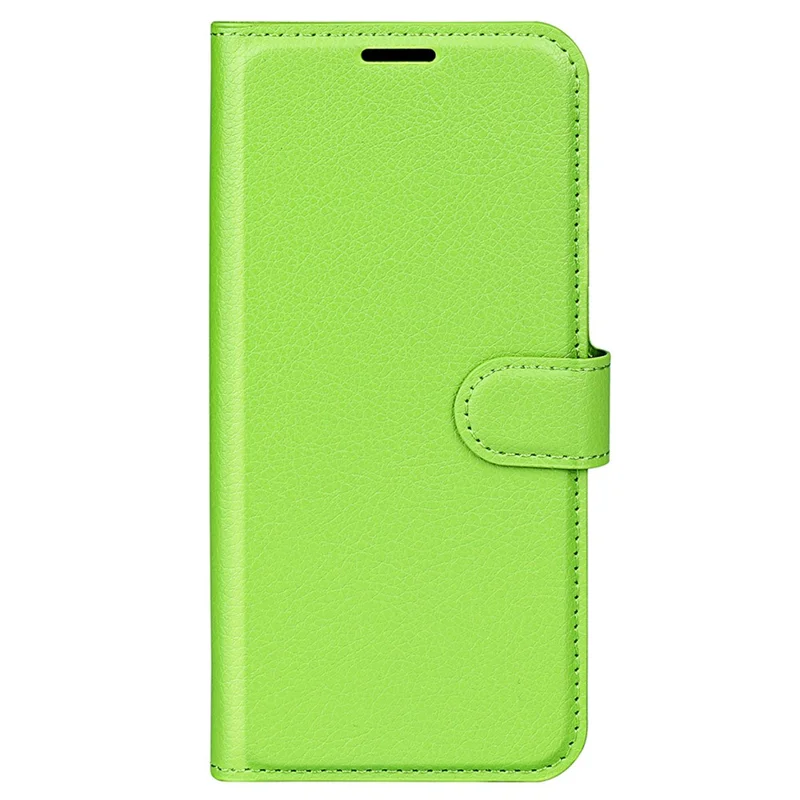 Для Samsung Galaxy M13 4G Anti-scratch Litchi Texture PU Leather Case, Shockproof Wallet Stand Folio Flip Phone Cover - Зеленый