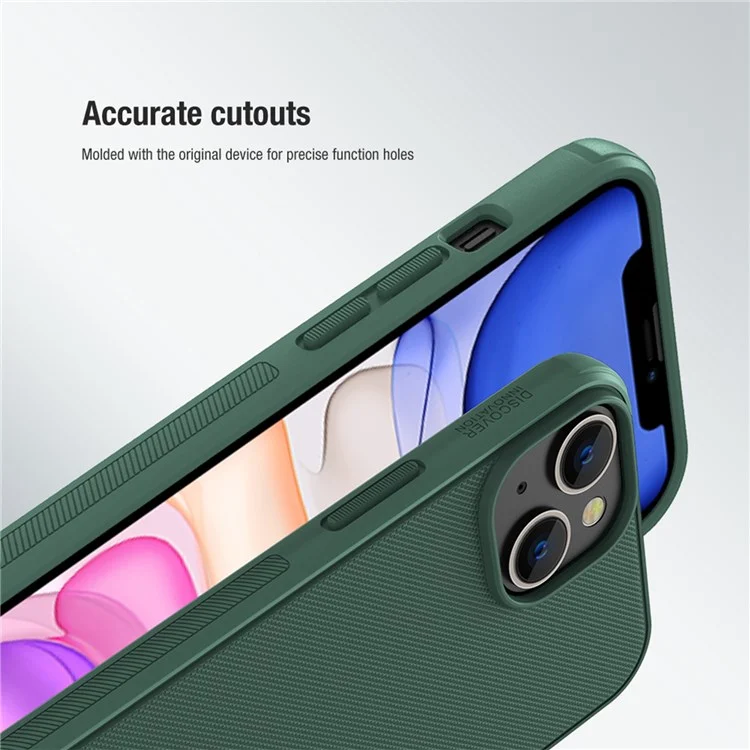 NILLKIN Super Frosted Shield Pro Phone Cover for iPhone 14 Plus 6.7 inch, PC + TPU Anti-fingerprint Matte Protective Case - Black