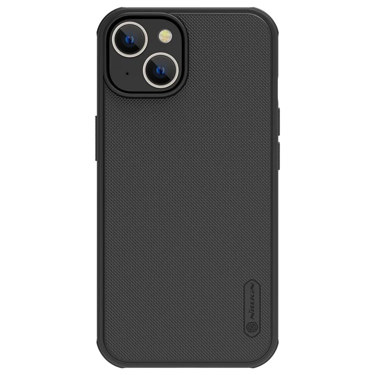 NILLKIN Super Frosted Shield Pro Custodia Antiurto per iPhone 14 / iPhone 13, PC + TPU Superficie Opaca Anti-caduta Copertura Posteriore - Nero