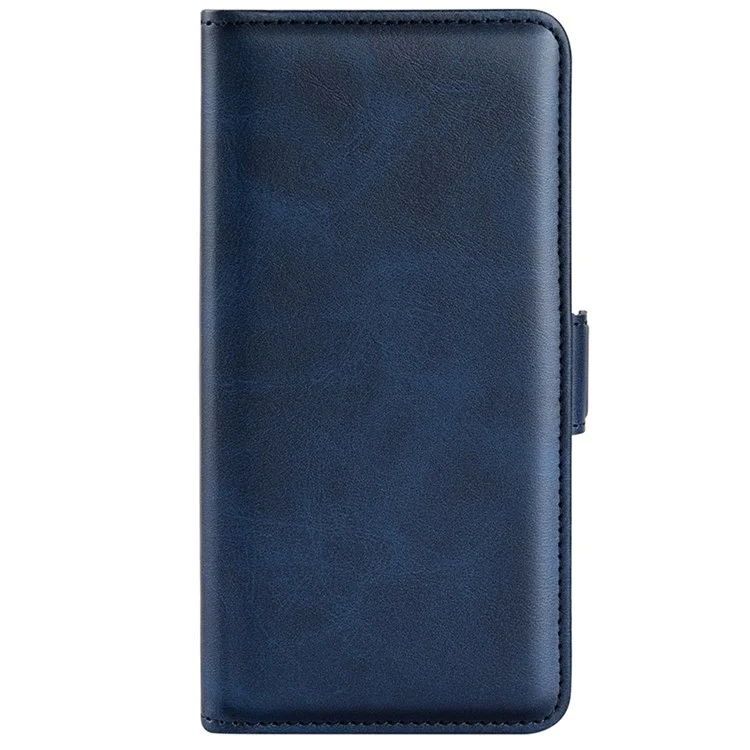 Per Xiaomi Poco F4 5G / Redmi K40S 5G Copertura Per Telefono Con Chiusura Magnetica Doppia Magnetica TPU in Pelle Testurizzata Con Supporto Per il Portafoglio - Blu