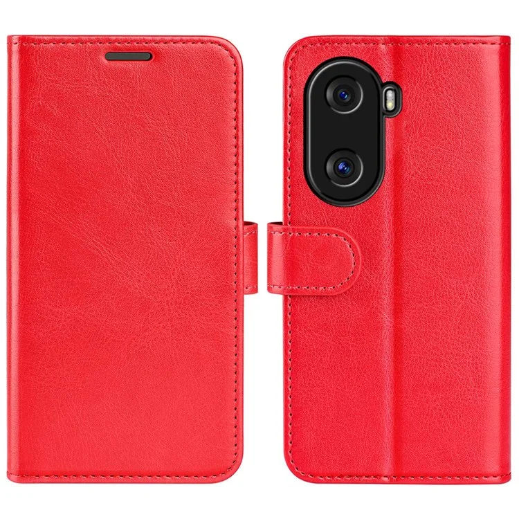 Per Onore X40i 5g Shockproof Crazy Horse Texture Folio Flip Taxo Ceret Pheolf Wardhert Cover Protettivo - Rosso