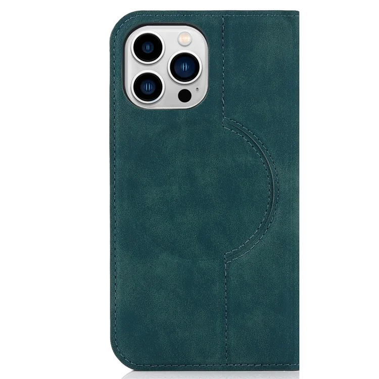 Per iPhone 13 Pro Max 6.7 pollici RFID Blocking Custodia in Pelle con Porta Carte e Supporto Magnetico Auto-assorbente - Blu