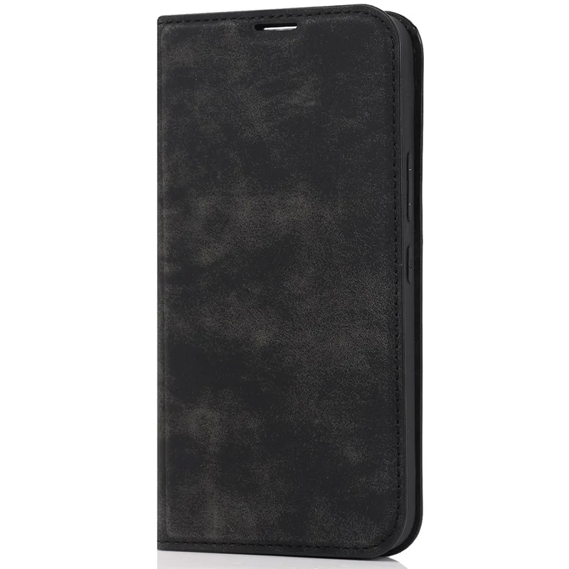 For Samsung Galaxy S22 5G Shockproof RFID Blocking PU Leather Phone Case Auto Closing Magnetic Anti-scratch Phone Cover - Black
