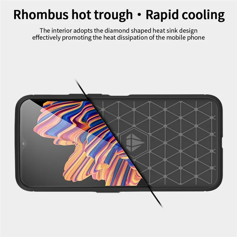 MOFI JK TPU Series-1 for Samsung Galaxy Xcover6 Pro 5G / Xcover Pro 2 5G Brushed Surface Carbon Fiber Phone Case Flexible TPU Anti-wear Anti-fingerprint Protector - Grey