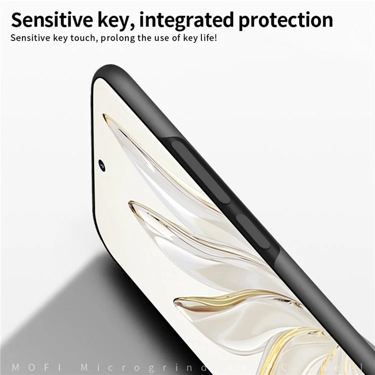 MOFI JK PC ​​series-1 Shield For Honor 70 Pro 5g Scratch Scratchs Matte Hard PC Back Case Bem Protegida Shell Com Cinta - Preto