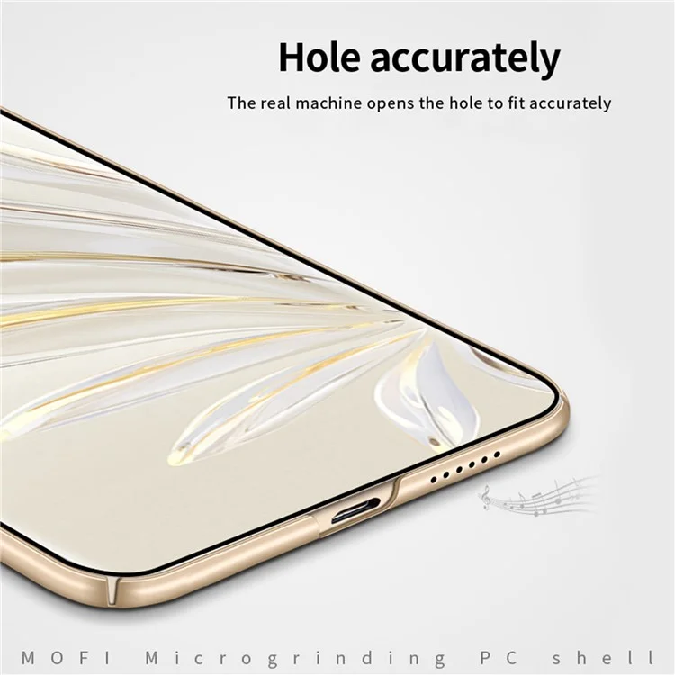 MOFI JK PC ​​series-1 Shield For Honor 70 Pro 5g Scratch Scratchs Matte Hard PC Back Case Bem Protegida Shell Com Cinta - Preto