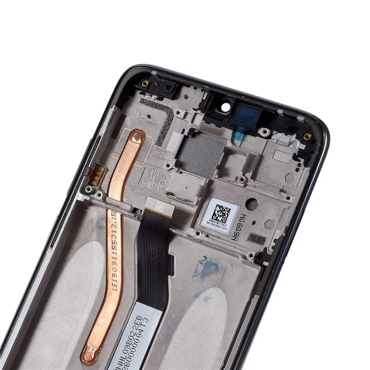 Pour Xiaomi Redmi Note 8 Pro Écran LCD et Assemblage Numériseur de Catégorie C + Cadre (sans Logo) - Noir