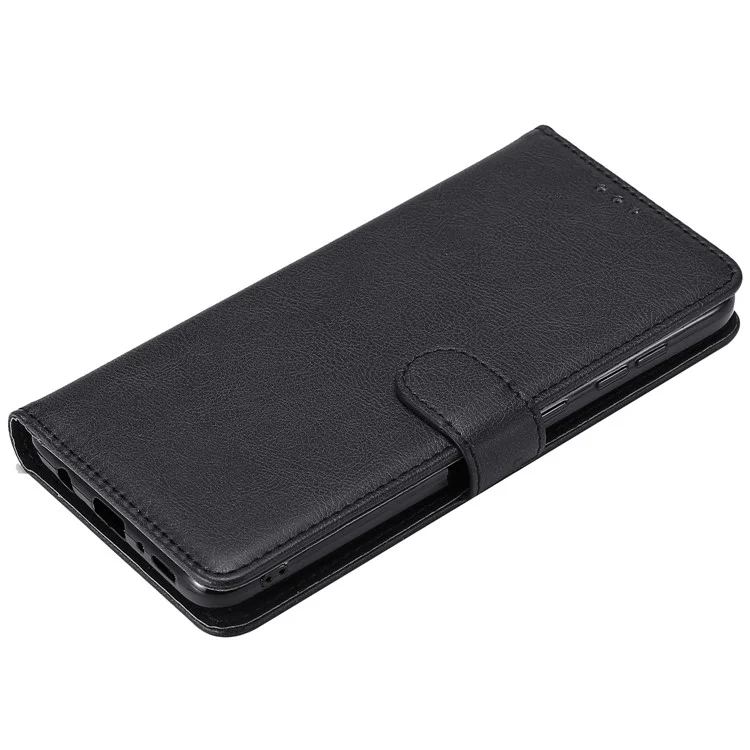 For Samsung Galaxy A50 / A50s / A30s Case 2 in 1 Detachable Magnetic Leather Wallet Mobile Cover with Strap - Black