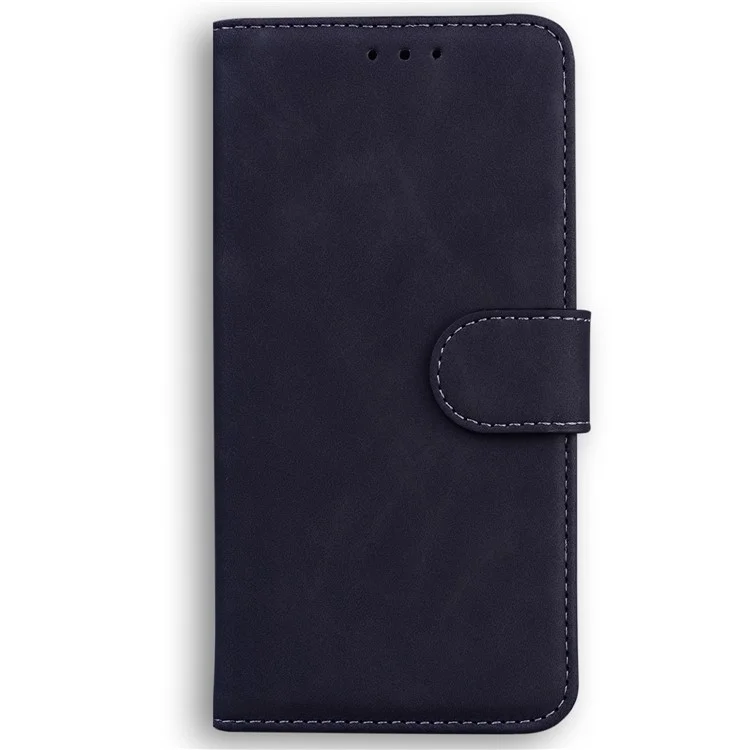 Für Motorola Moto G62 5G Solid Color Wallet Stand Phone Case PU Leather TPU Full Protection Cover - Schwarz