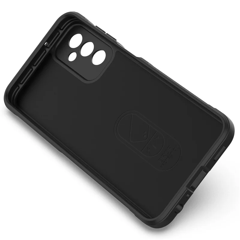 For Samsung Galaxy M13 4G Precise Cutout Anti-drop Protective Phone Cover Rugged Back TPU Case - Dark Grey