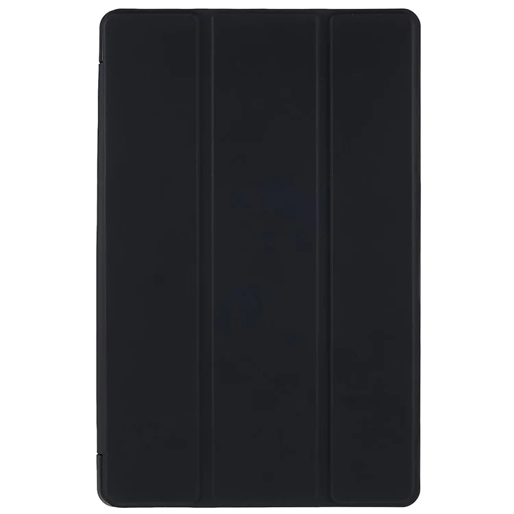 Per Lenovo Tab M10 Plus (3a generazione) / Xiaoxin Pad 2022 10.6 pollici Light Thin Anti-wear PU Tablet Case Matte TPU Trifold Stand Cover - Nero