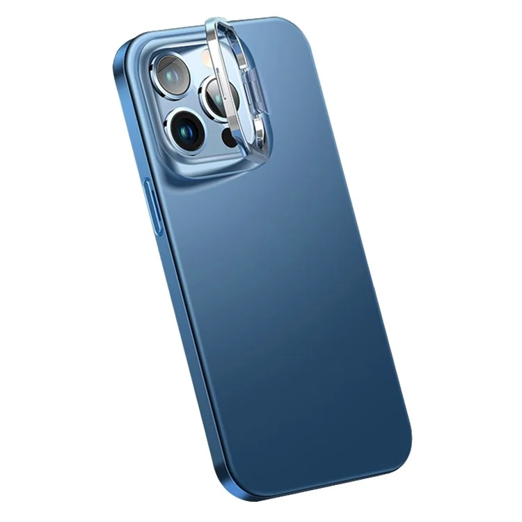 Per Iphone 14 Pro 6,1 Pollici Tpu+casella di Telefono Anti-fingerprint Acrilico Opaco a 90 Gradi Copertina Del Telefono Rotante a Rotazione a 90 Gradi - Blu