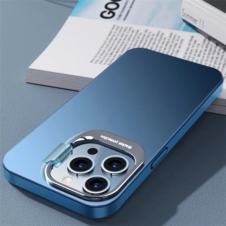 Per Iphone 14 Pro 6,1 Pollici Tpu+casella di Telefono Anti-fingerprint Acrilico Opaco a 90 Gradi Copertina Del Telefono Rotante a Rotazione a 90 Gradi - Blu