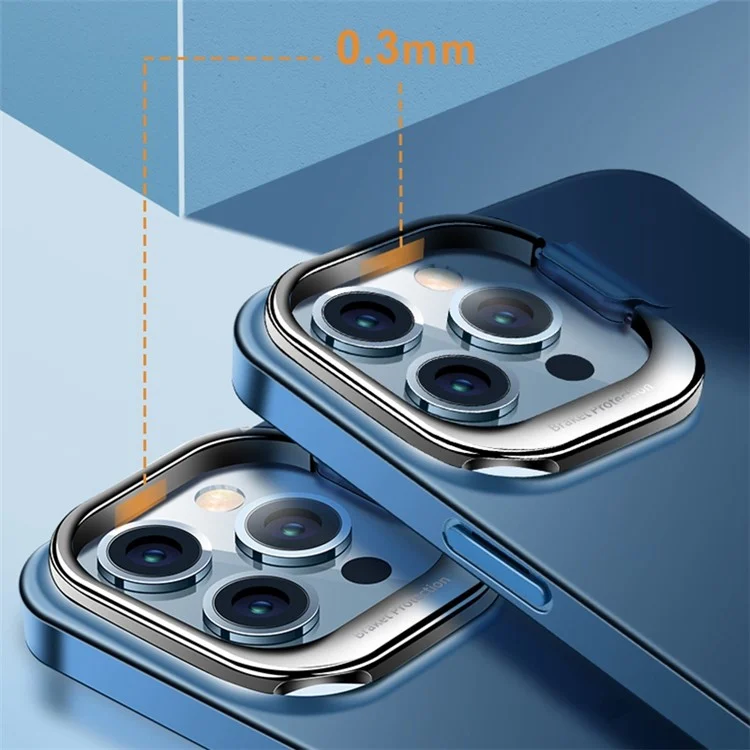 Per Iphone 14 Pro 6,1 Pollici Tpu+casella di Telefono Anti-fingerprint Acrilico Opaco a 90 Gradi Copertina Del Telefono Rotante a Rotazione a 90 Gradi - Blu