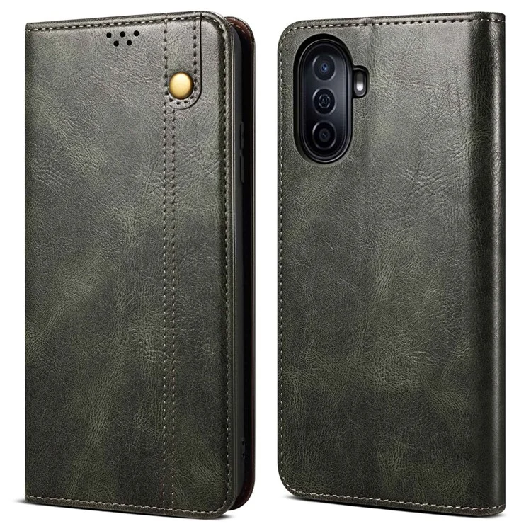 Para Huawei, Desfrute de 50 4G / Nova Y70 Plus 4G / Nova Y70 4G à Prova de Choque de Cera - Verde