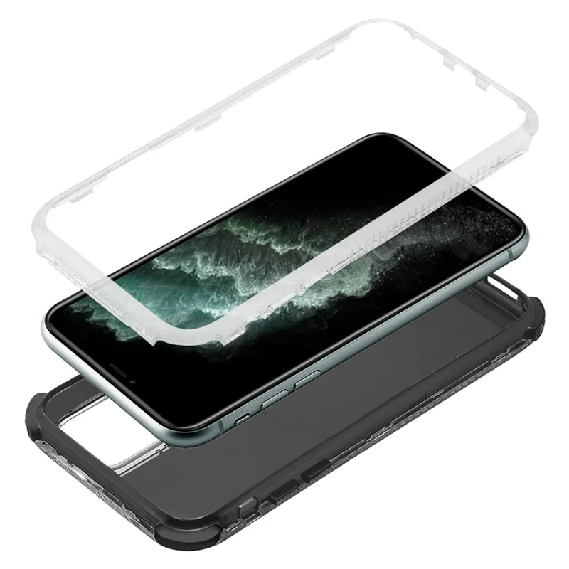 Para Iphone 14 Pro Máximo de 6,7 Polegadas, Capa de Telefone de Choque Destacável Hybrid PC + TPU Tampa de Proteção - Preto