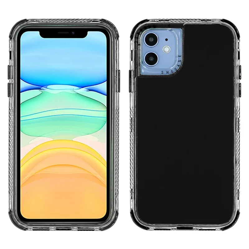 Para Iphone 14 Pro Máximo de 6,7 Polegadas, Capa de Telefone de Choque Destacável Hybrid PC + TPU Tampa de Proteção - Preto