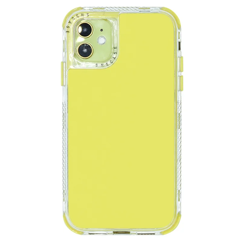 For iPhone 14 Pro Max 6.7 inch Detachable Shockproof Phone Case Hybrid PC + TPU Protective Cover - Yellow