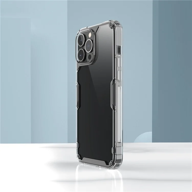 NILLKIN Anti-drop Phone Case para iPhone 14 Pro Max de 6.7 pulgadas, Nature Pro Series Protective Back Cover PC + TPU Mobile Phone Shell - Azul