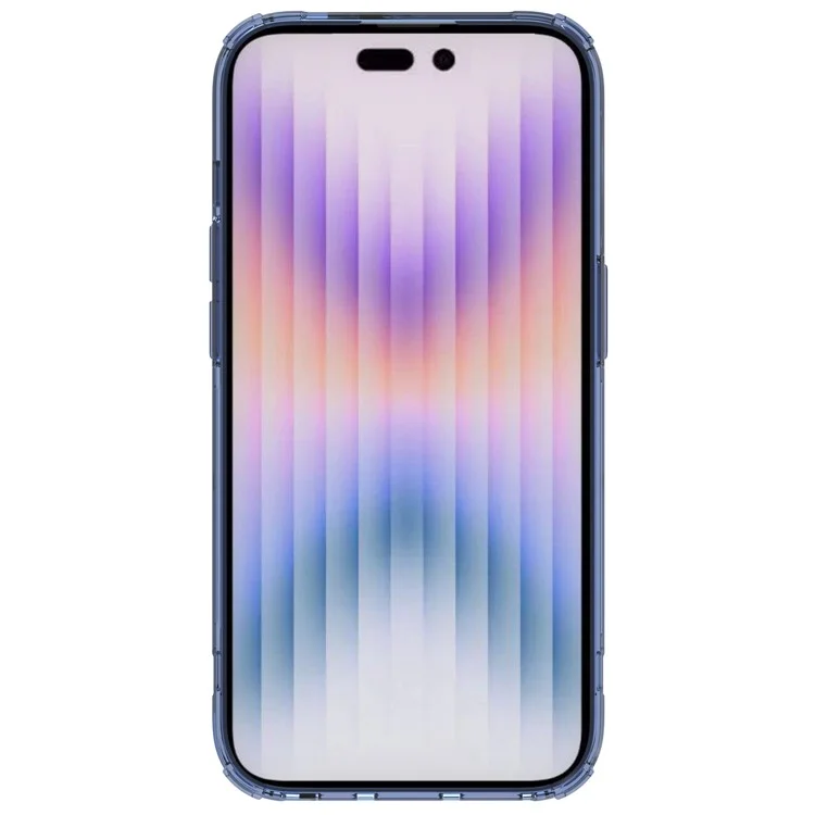 NILLKIN Anti-drop Phone Case para iPhone 14 Pro Max de 6.7 pulgadas, Nature Pro Series Protective Back Cover PC + TPU Mobile Phone Shell - Azul