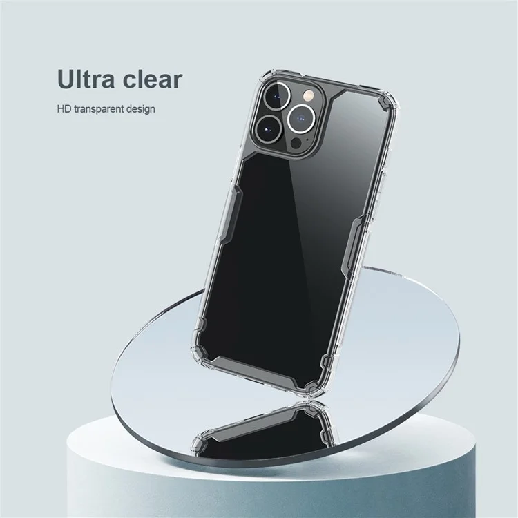 NILLKIN Anti-drop Phone Case para iPhone 14 Pro Max de 6.7 pulgadas, Nature Pro Series Protective Back Cover PC + TPU Mobile Phone Shell - Azul