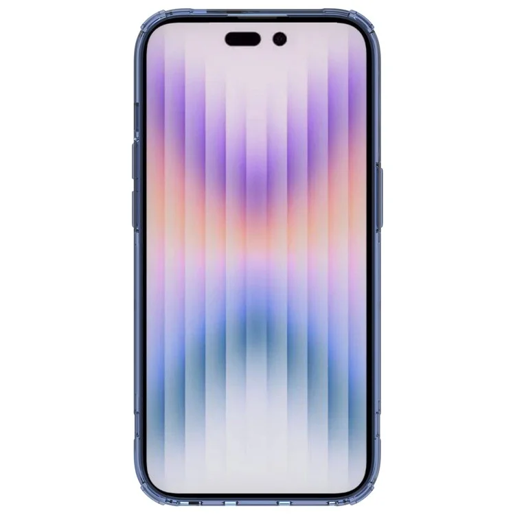 NILLKIN Ultra Clear Phone Case for iPhone 14 Pro 6.1 inch, Nature Pro Series Drop-proof Back Cover PC + TPU Anti-scratch Cell Phone Shell - Blue