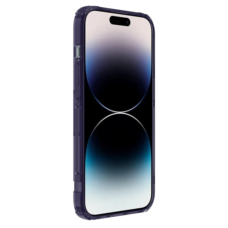 NILLKIN Ultra Clear Phone Case for iPhone 14 Pro 6.1 inch, Nature Pro Series Drop-proof Back Cover PC + TPU Anti-scratch Cell Phone Shell - Purple