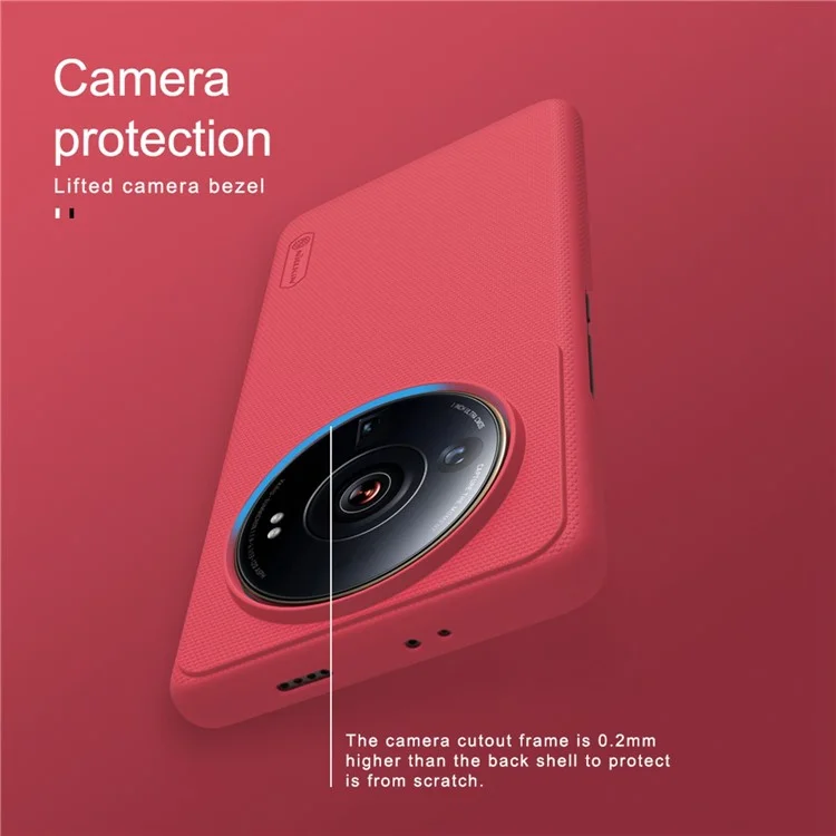 Телефон Nillkin Frosted Shield Для Xiaomi 12S Ultra 5G, Противореящая Матовая Защита от Жесткого Компьютера - Черный
