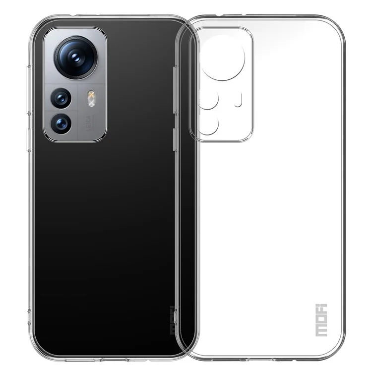 MOFI For Xiaomi 12 Pro 5G / 12 Pro (Dimensity) 5G / 12S Pro 5G Transparent TPU Case Drop-proof Phone Back Cover